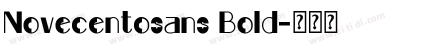 Novecentosans Bold字体转换